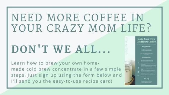 Cold Brew Coffee Recipe Card