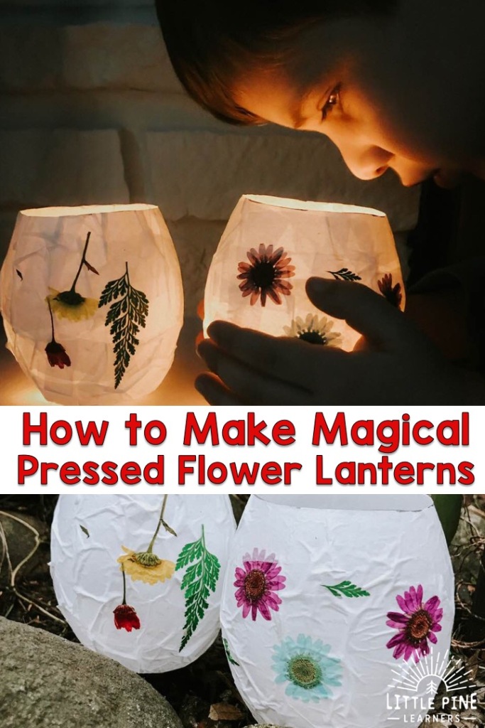 How to Make Magical Pressed Flower Lanterns - Kid Friendly Craft