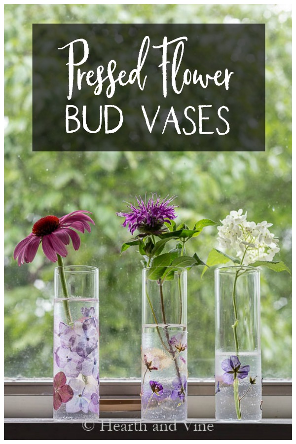 Pressed Flower Bud Vases - Kid Friendly Craft
