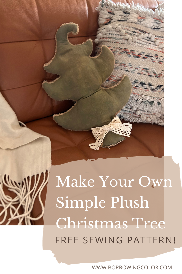 Make Your Own Simple Plush Christmas Tree Using my FREE Sewing Pattern!